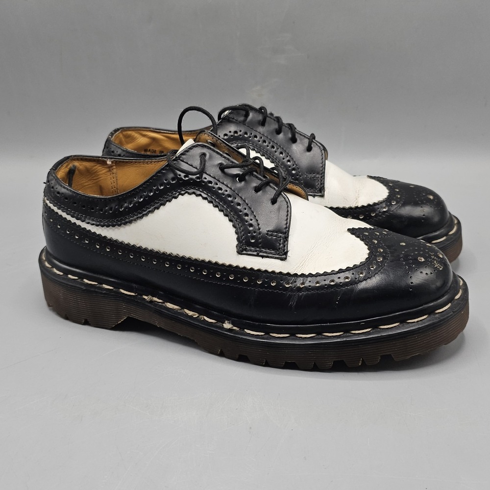 Vintage Dr. Martens Wingtip Brogues 3989 Oxford Boots Sz UK 6 US 7 Made England